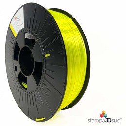 Filamento per stampanti 3D professionali PLA Silk Satin 1,75 mm 750 g marca S3DS effetto lucido giallo fluo