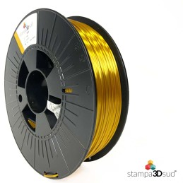 Filamento per stampanti 3D professionali PLA Silk Satin 1,75 mm 750 g marca S3DS effetto lucido oro
