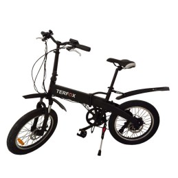 Bicicletta elettrica pieghevole economica ruote 20" 250W Terfox Liberty nero