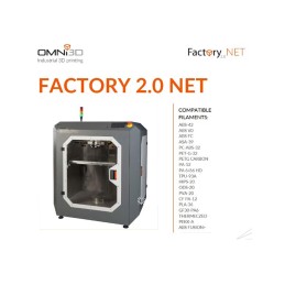 Lista filamenti compatibili stampante 3D professionale per l'industria Omni3D Factory 2.0 Net version